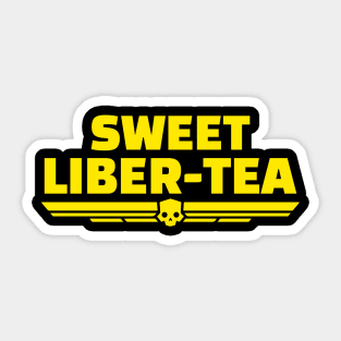 sweet liber-tea helldivers 2 Sticker